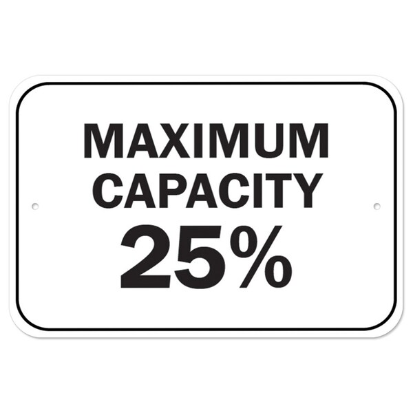 12 in Height, Aluminum, 12" x 18", A-1218-25459